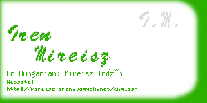 iren mireisz business card